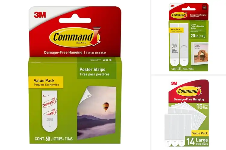 Detailed view of Best No Tools Adhesive Strips: Hang Anything Clean and Easy